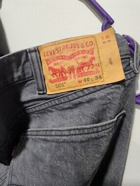 Levi's Men's 501  Jeans in Washed Gray
